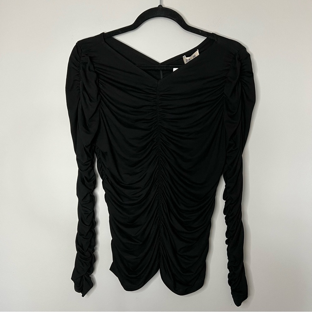 Women’s new Baum Uno Pferdgartaen black long sleeve Joselle blouse size XL
